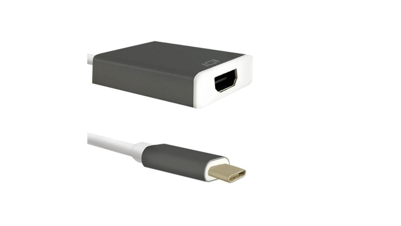 Qoltec Adapter USB 3.1 Typ C męski HDMI A żeński