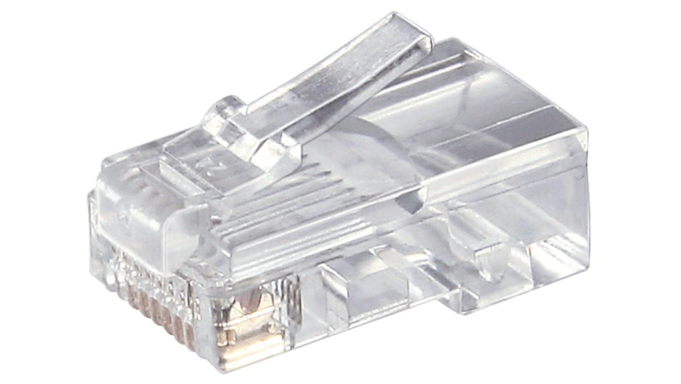 Wtyk Western RJ45 do kabla okrągłego, 8-pinowy - Połączenie typu Wtyk RJ45 (8P8C)