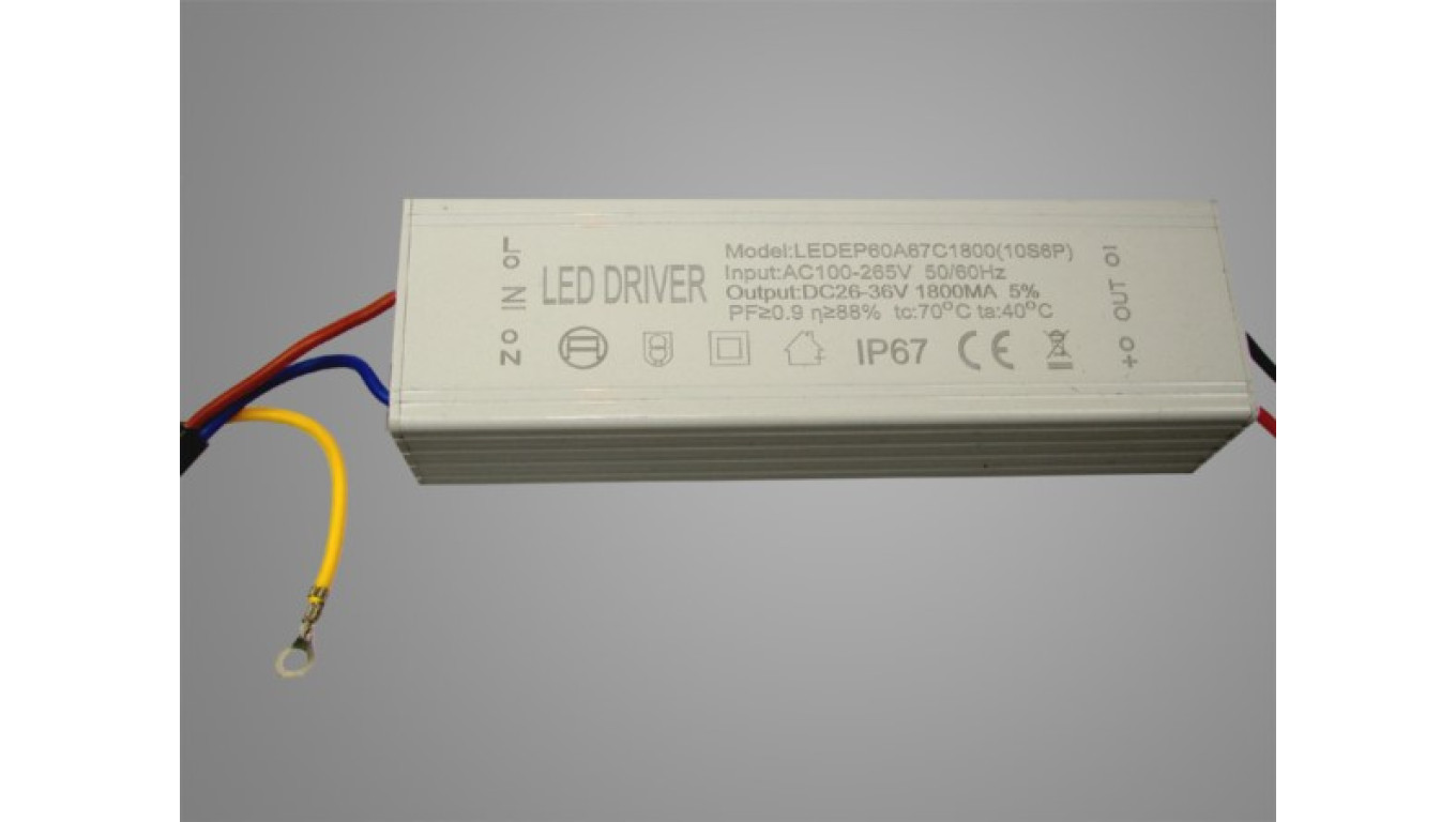 Zasilacz CC metal 1800mA 60W 26-36V IP65 -