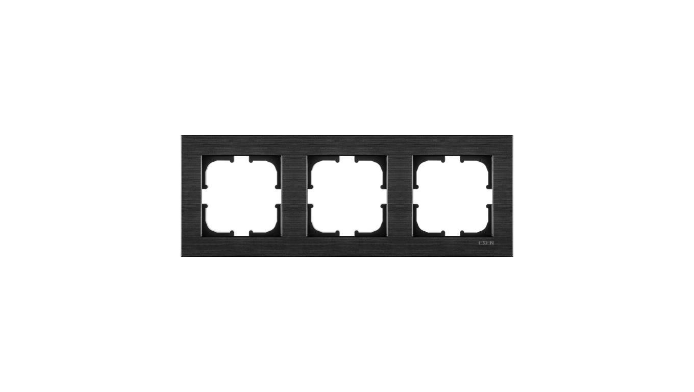 Ramka potrójna Exen seria Comfort kosmiczny czarny C103/09E