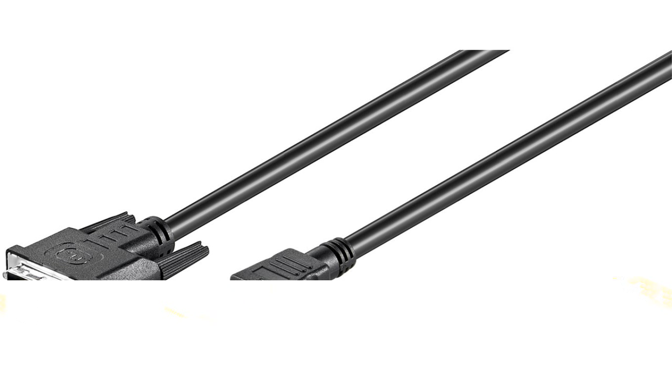 Kabel DVI-D/HDMI™, niklowany - Długość kabla 5 m