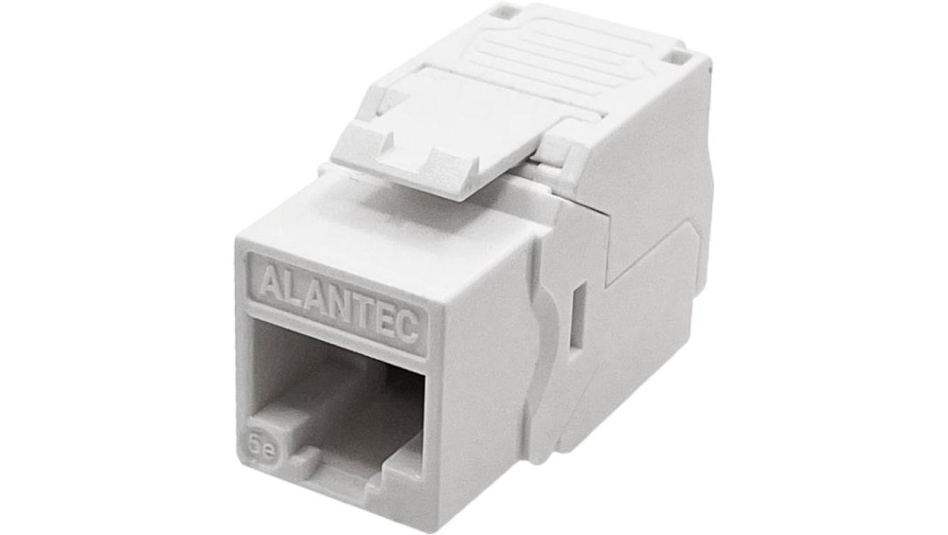Moduł keystone RJ45 beznarzędziowy UTP kat.5E, SLIM, kolor biały ALANTEC
