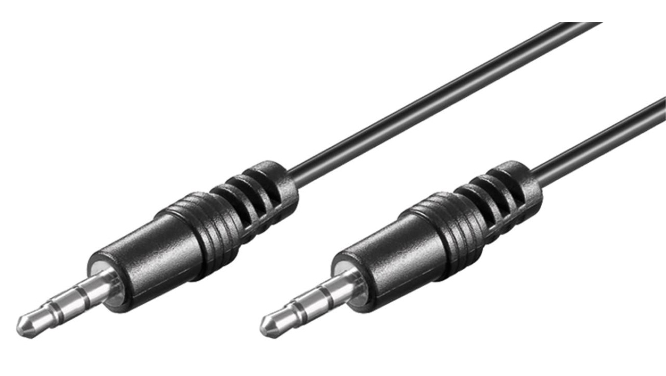 Kabel łączący audio AUX, 3,5 mm stereo, CU - Długość kabla 10 m