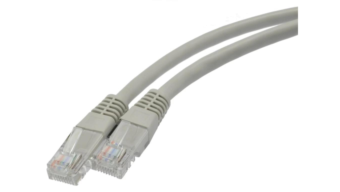 Patchcord UTP kat.6 kabel sieciowy LAN 2x RJ45 linka szary 1,5m