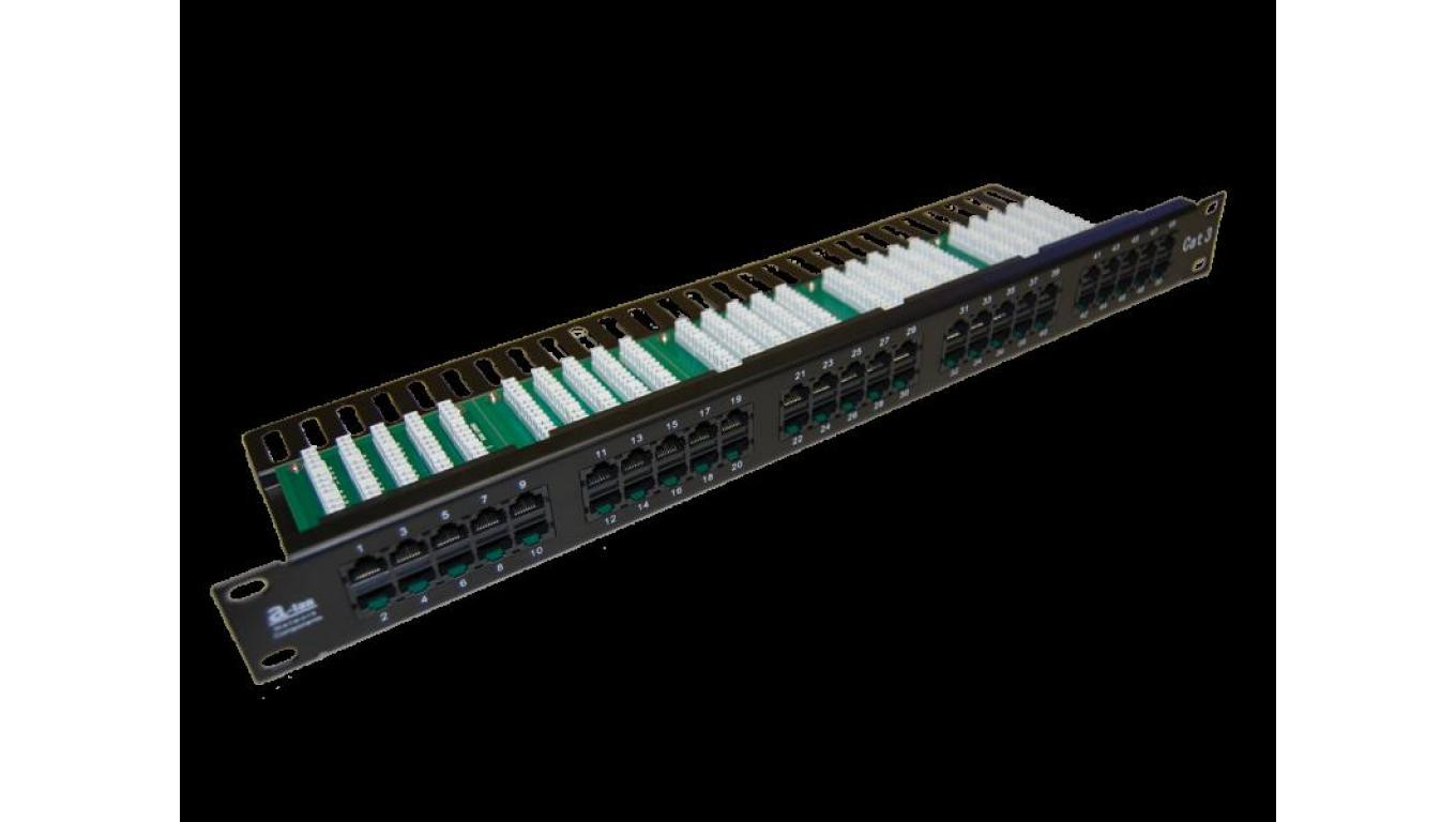 Patch panel ISDN 50 portów LSA kat.3 ALANTEC - PK007