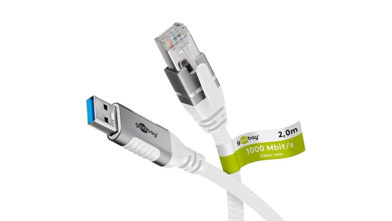 Kabel Ethernet USB-A 3.0 do RJ45, 2 m - Długość kabla 2 m