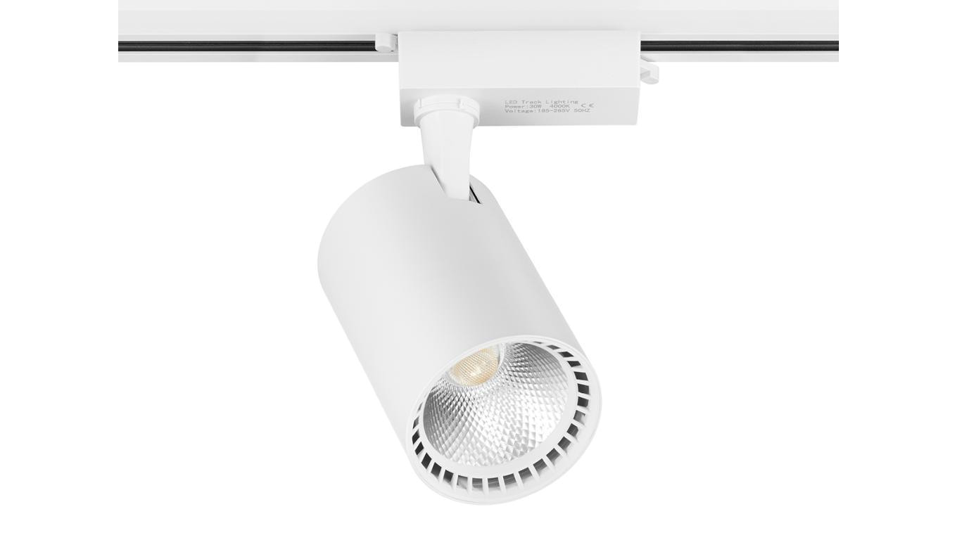 Lampa Szynowa LED 20W 6000K ECO Biała Jednofazowa