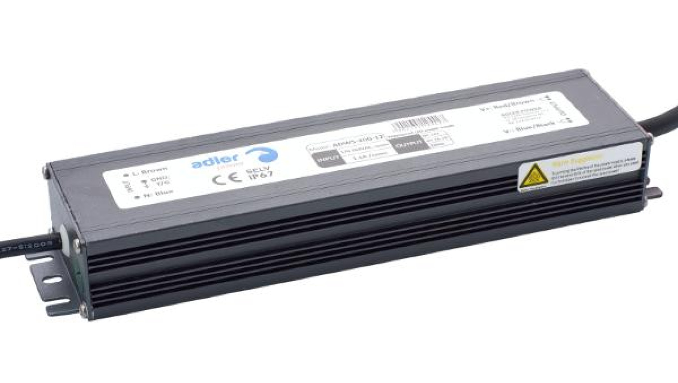 Zasilacz LED 12V 200W 16,7A hermetyczny ADWS-200-12 ADLER
