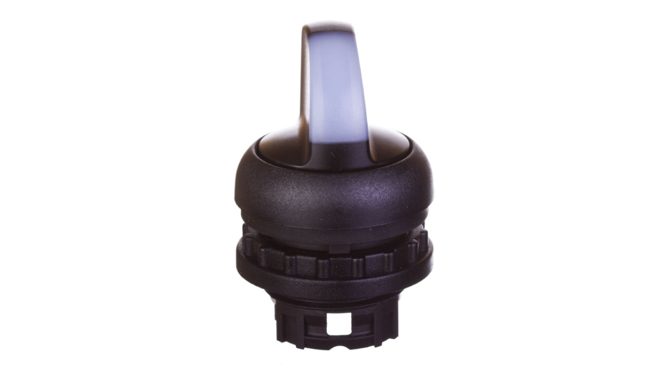 Napęd przełącznika 2 położeniowy biały z podświetleniem bez samopowrotu M22S-WRLK-W 216824