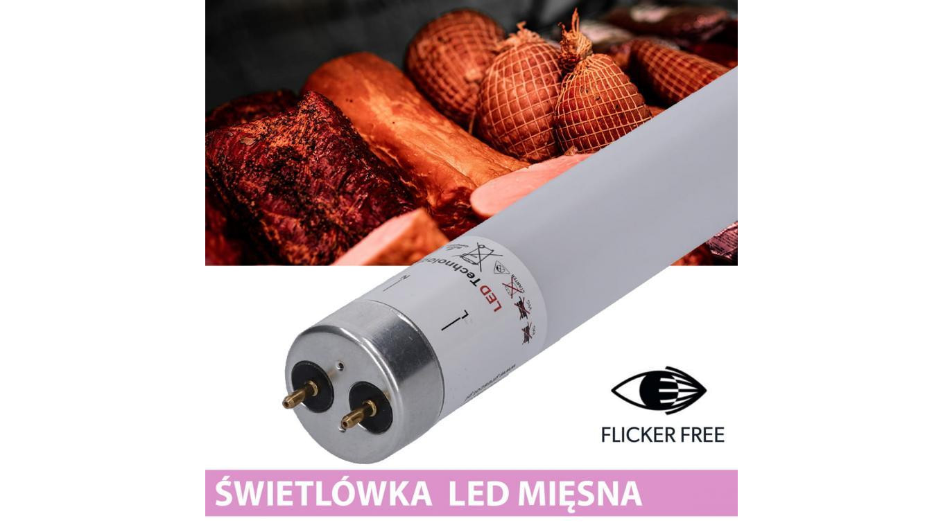 Świetlówka led T8 G13 mięsna 60cm 9W PC Prescot