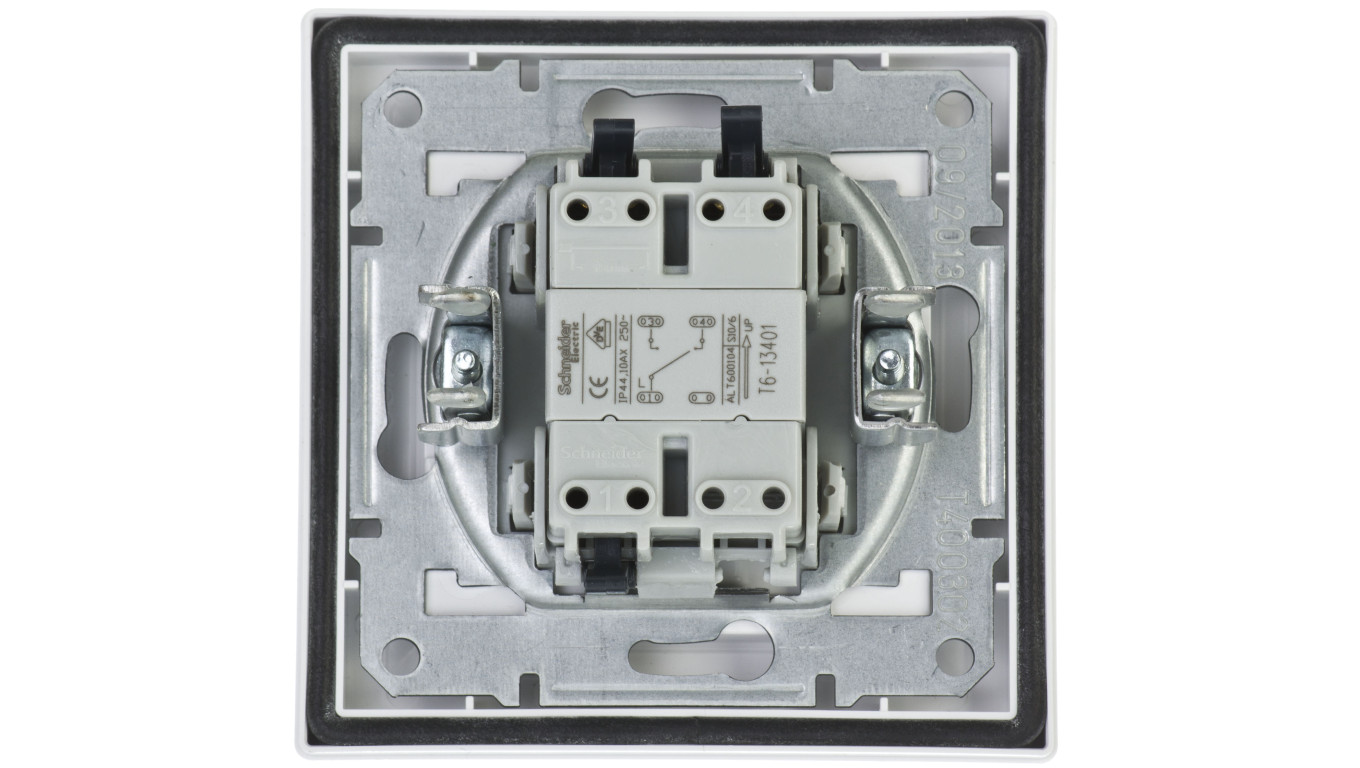 Łącznik Asfora schodowy IP44 biały z ramką EPH0400421