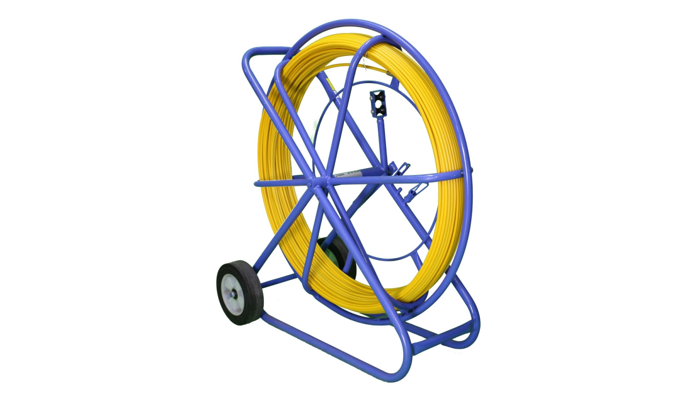 Pilot do przeciągania kabli włókno szklane FRP, śr. 11mm, dł. 200m, żółty Extralink Pilot 11mm 200m