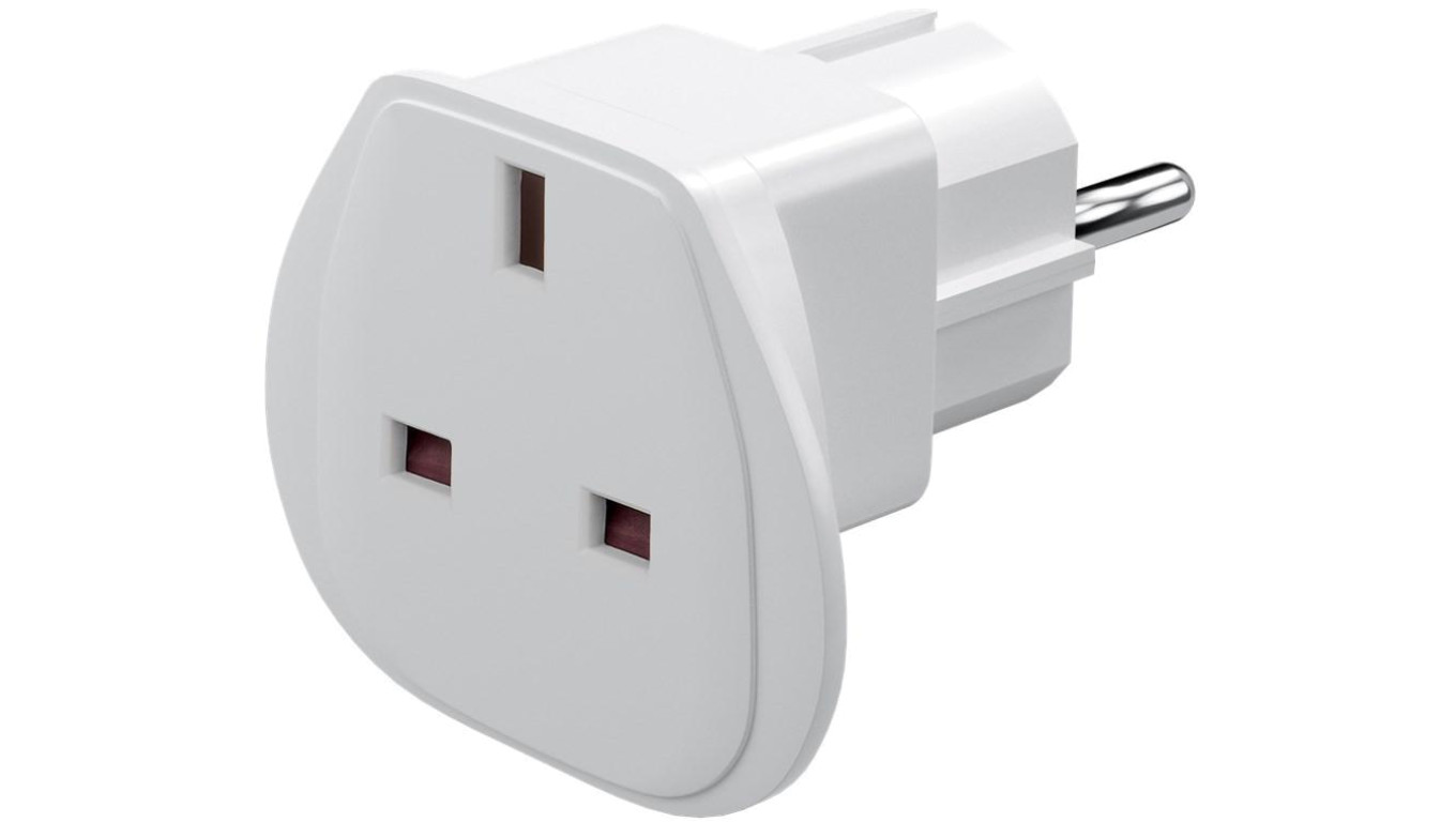 Adapter podróżny UK do UE, biały