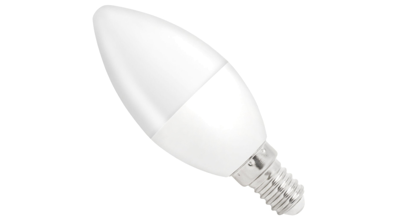 Żarówka LED E14 230V 8W świecowa 620lm ciepła