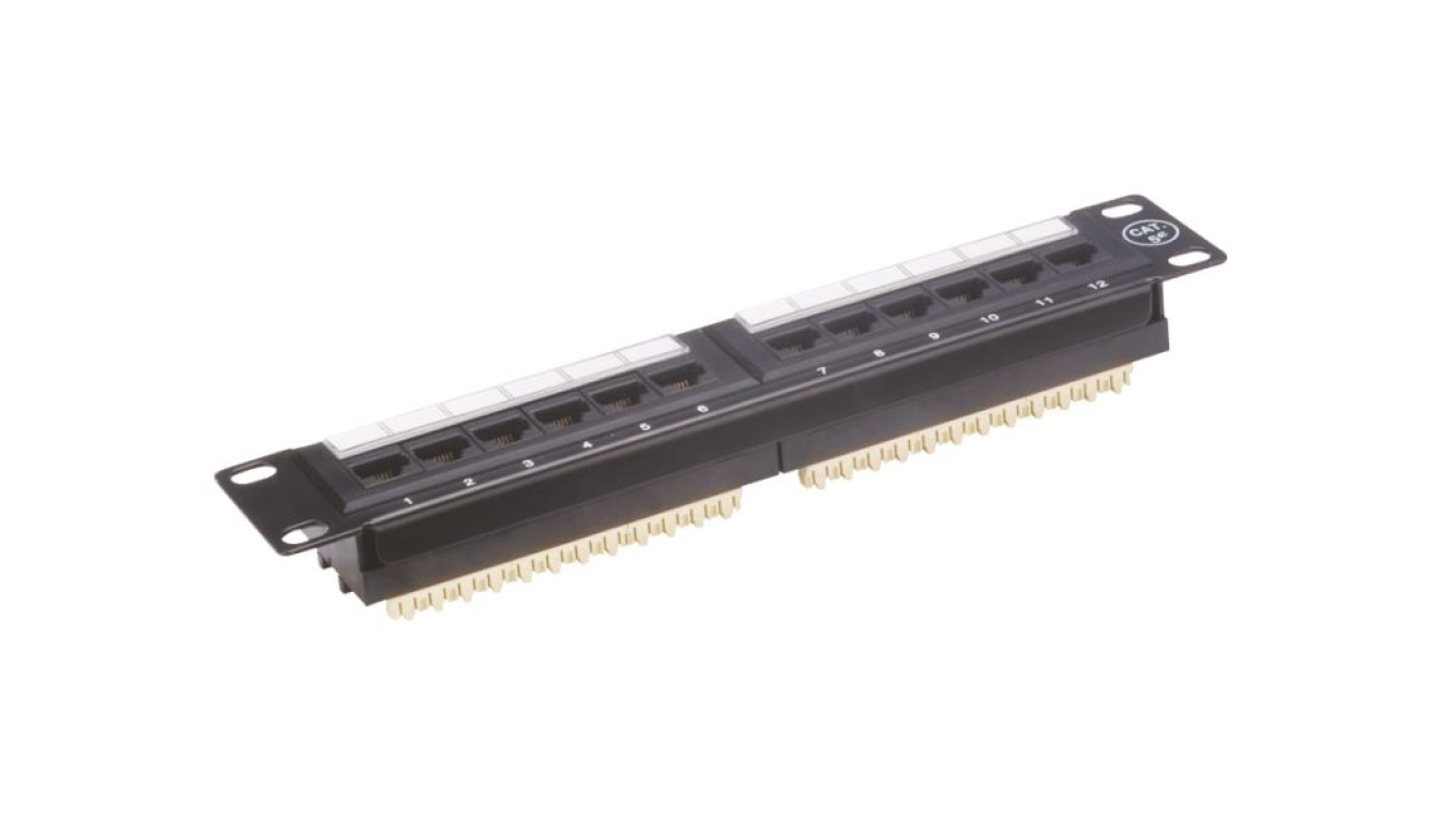 Patch panel UTP 12 portów LSA 10 1U PK014