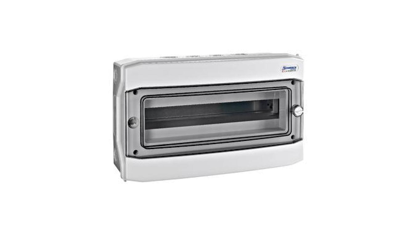 Obudowa przemysłowa natynkowa 1rzędowa 18MW transparent IP65