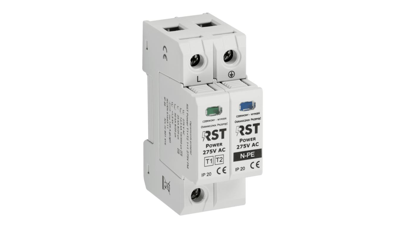 Ogranicznik przepięć T1 + T2 RST Power T1+T2 1+1 275V (FM) 801 416