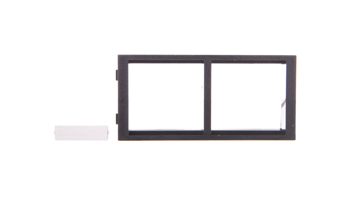 Simon Connect Ramka CIMA podwójna 2xK45 pozioma szary grafit S66/14