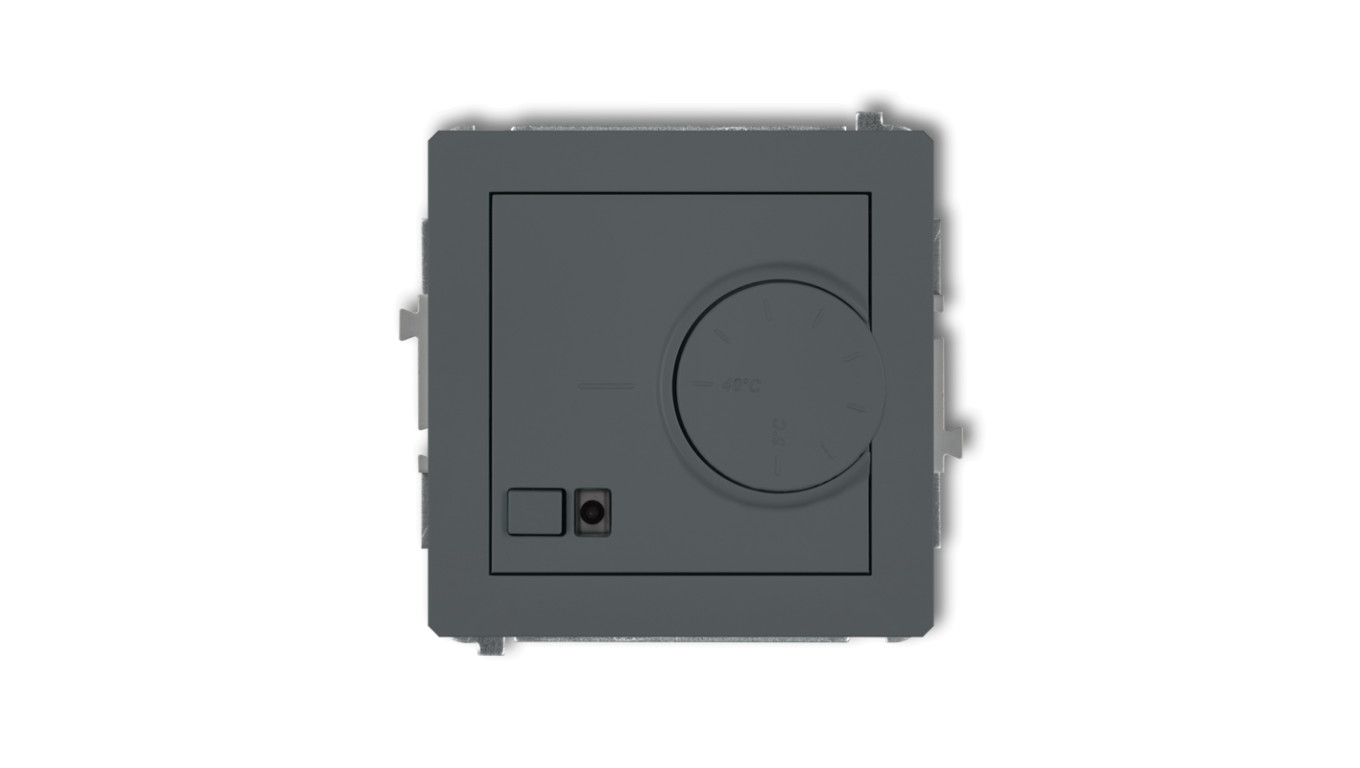 DECO Regulator elektroniczny temperatury z czujnikiem powietrznym grafitowy mat 28DRT-2