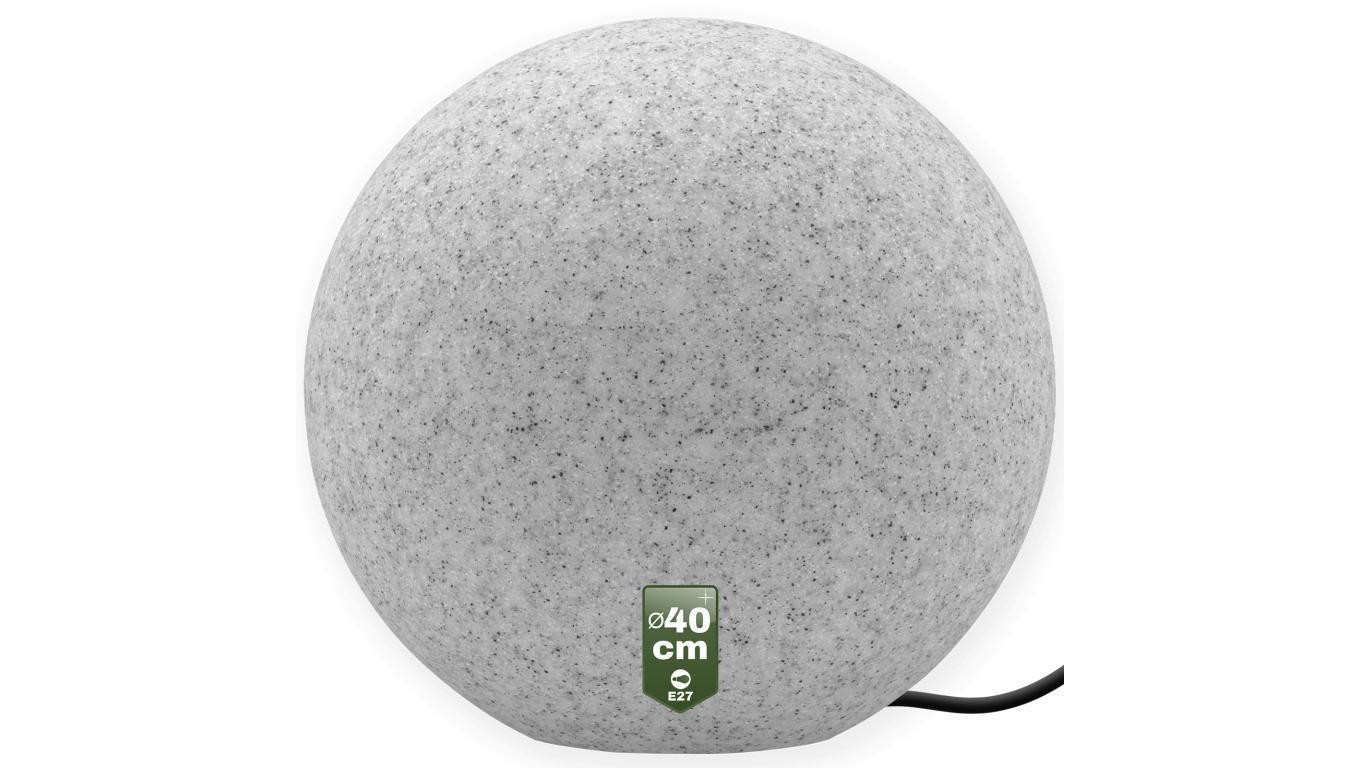 KAMIENNA KULA Ogrodowa Zewnętrzna LED LUMIKULA 40cm E27 IP65 LUMILED