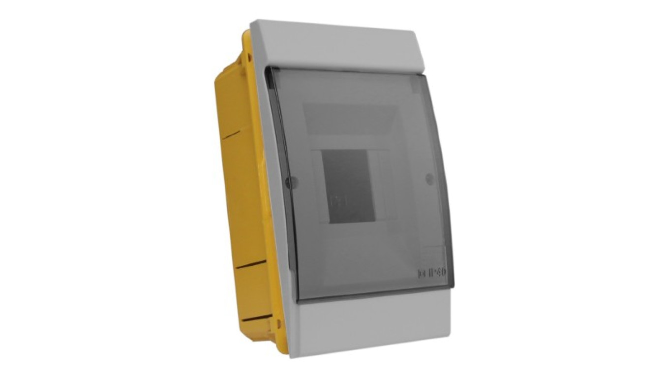 Rozdzielnica podtynkowa 4 modułowa IP40 szara 970.04 M-L 0803