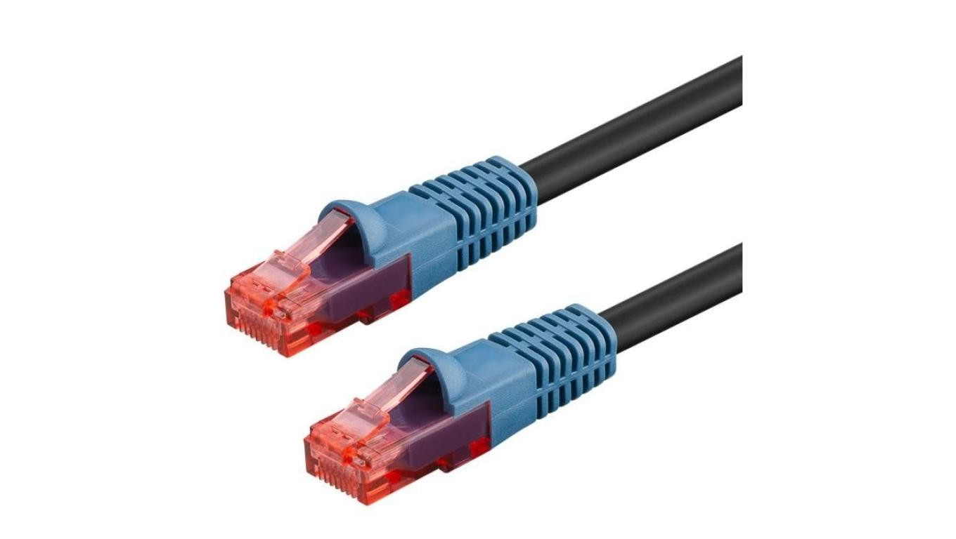 Patchcord zewnętrzny drut UTP kat.6 podwójna powłoka PVC+PE 60m czarny GOOBAY