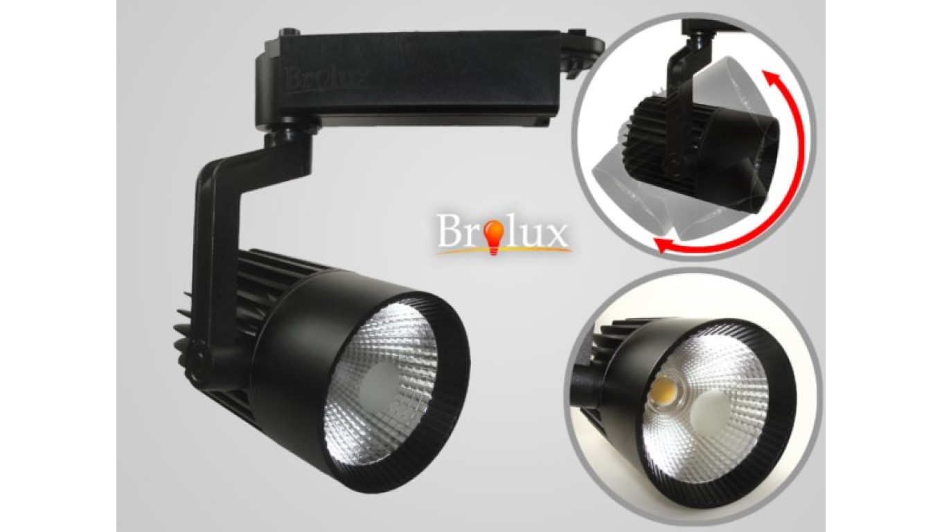 Track light LED Simo szyna 1 faza 30W DW czarny