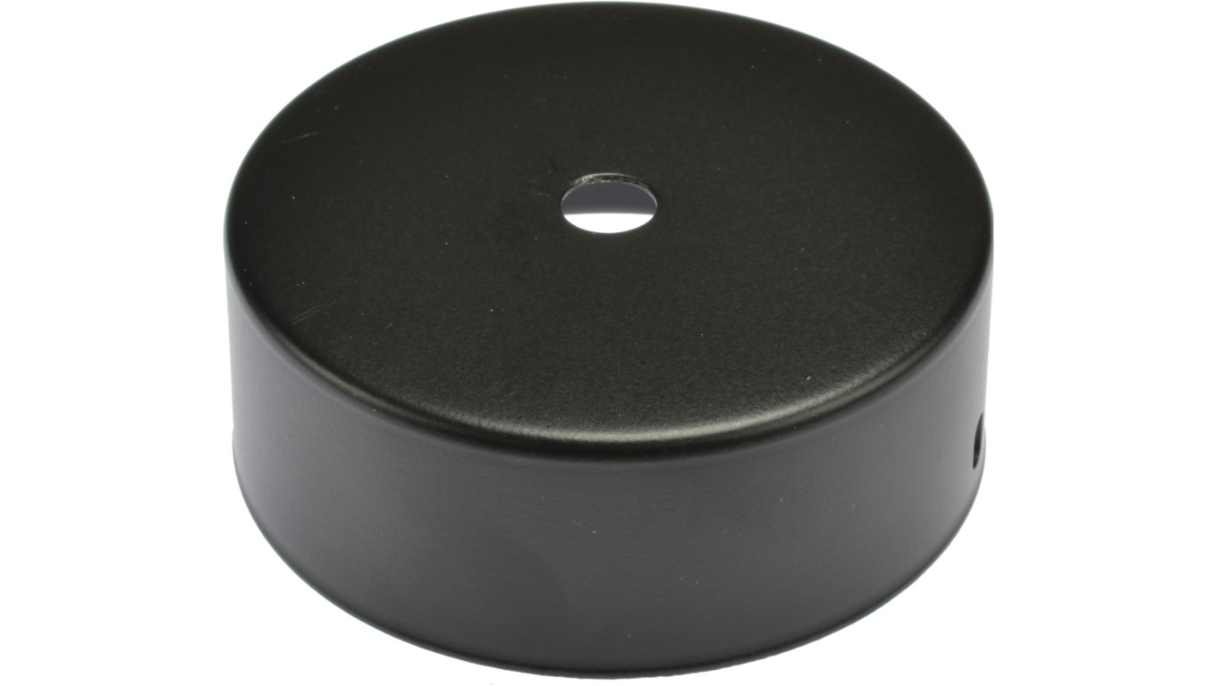 Podsufitka metalowa 1 otwór czarna, fi 80