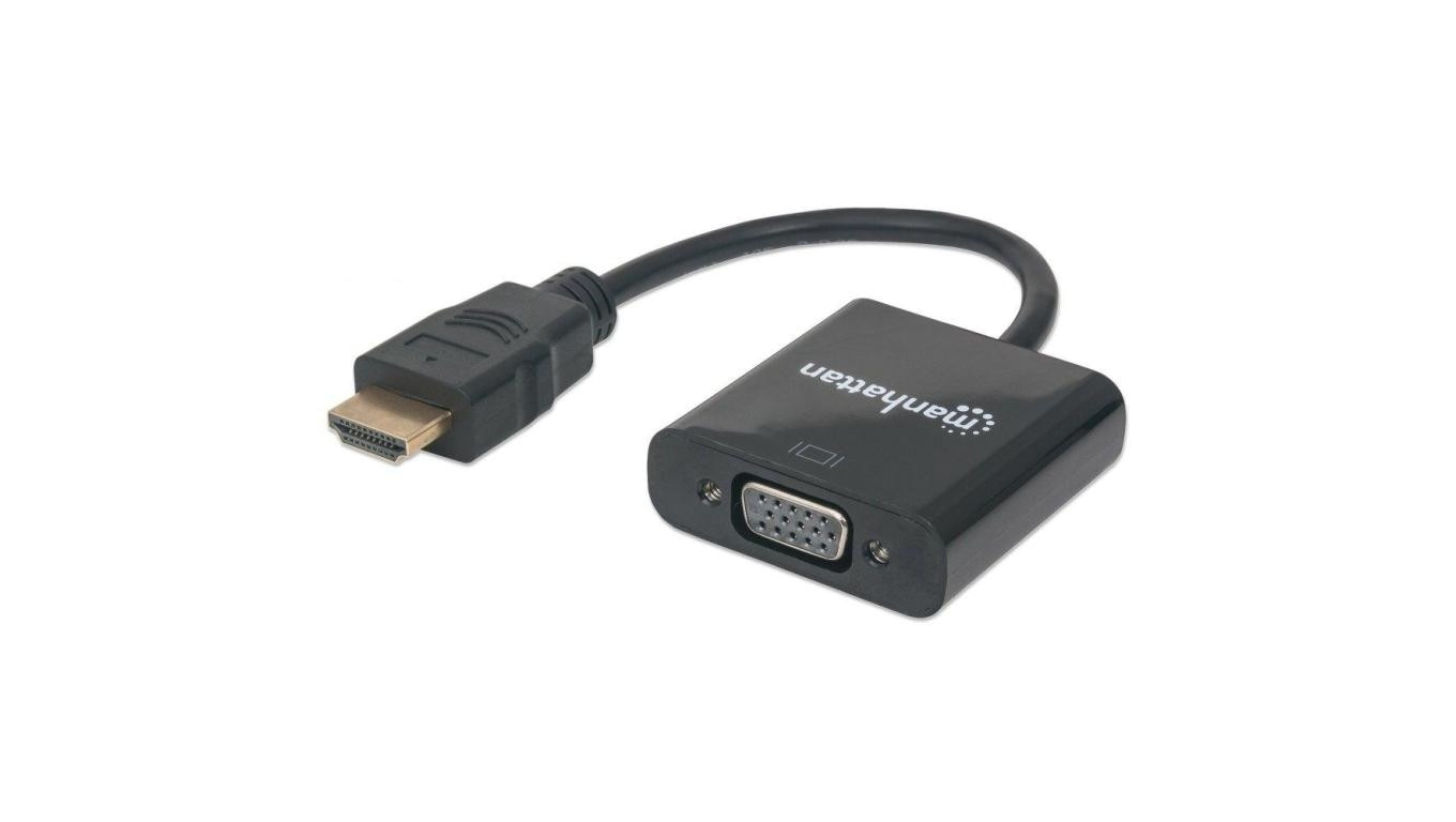 Konwerter Adapter HDMI na VGA 1080p z Zasilaniem USB 151467