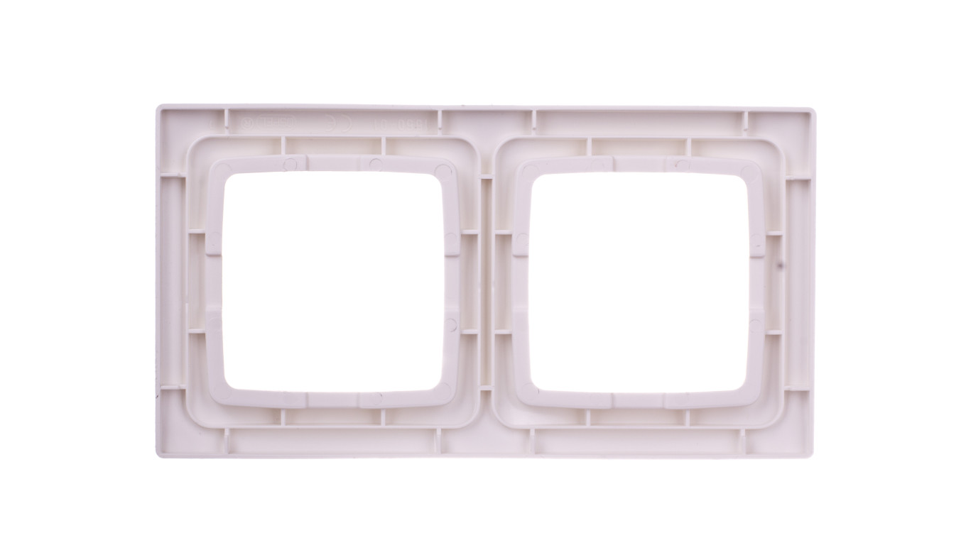 KARO Ramka podwójna ecru perłowy R-2S/42