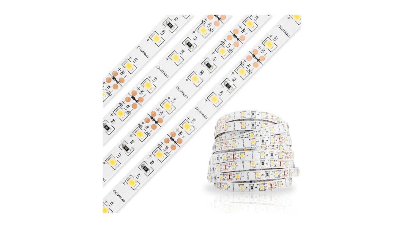Taśma LED Pasek 12V 72W 300LED 5050 RGB + Zimna 12mm 5m