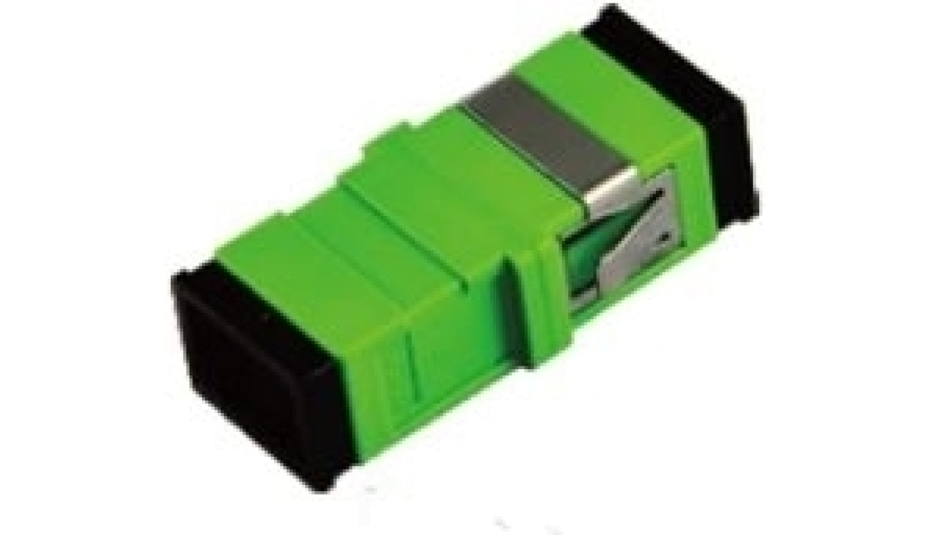Adapter jednomodowy, Simplex bez kołnierza zielony SC/APC Extralink