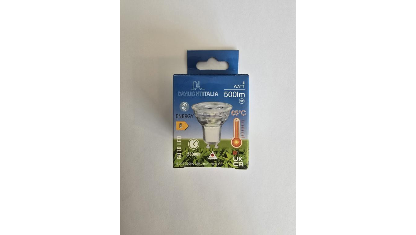 GU10 LED do wysokich temperatur 65C 4W jak 70W 3000K kąt świecenia 36