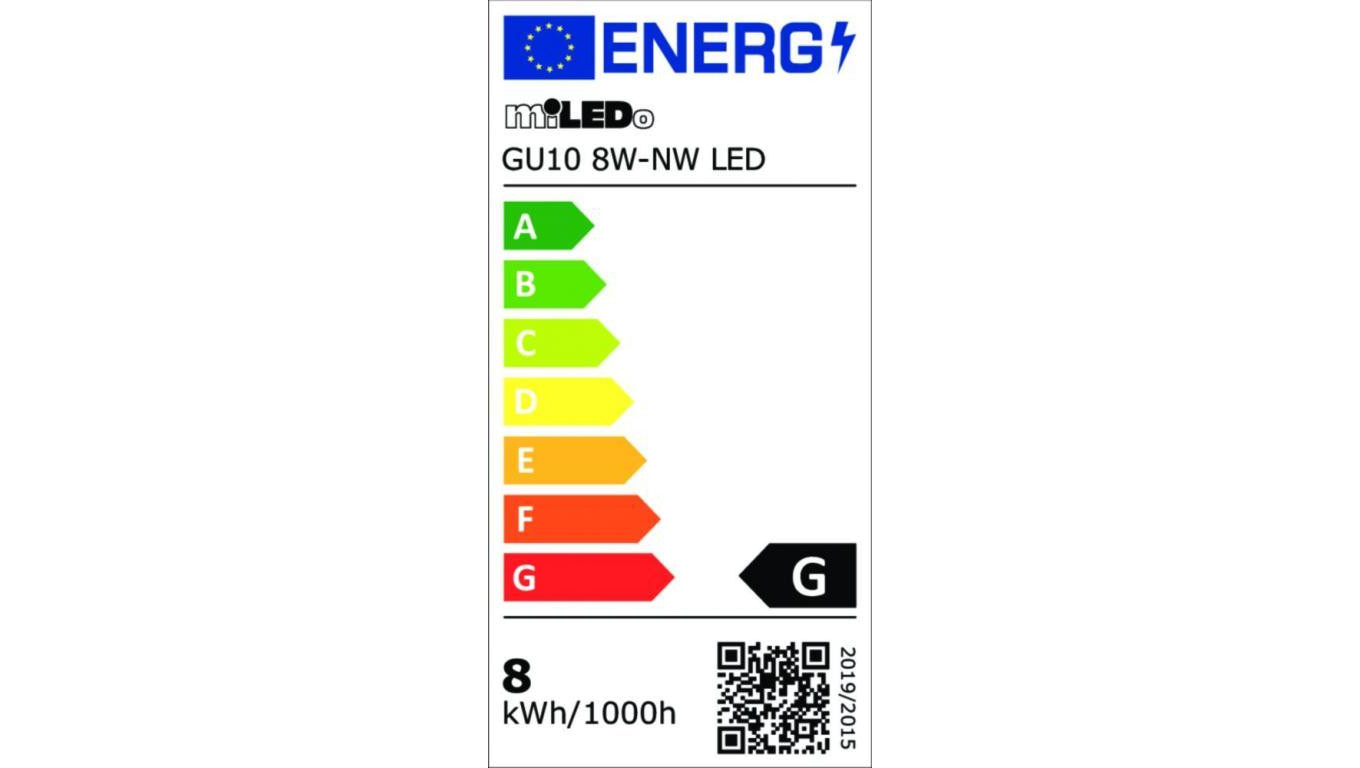 Żarówka LED GU10 8W-NW LED 690lm 4000K barwa neutralna 31237