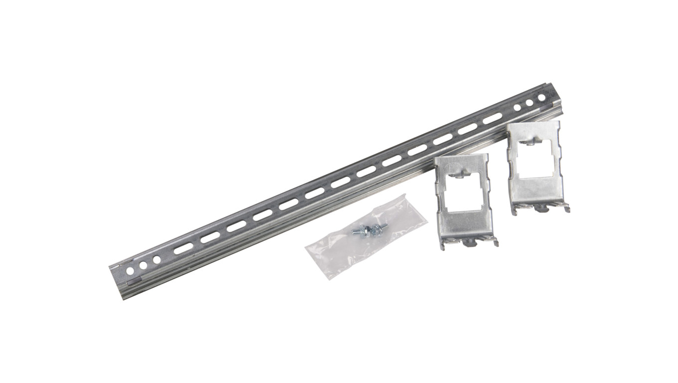 Szyna montażowa 35x15x600mm stal TH35 + zaczepy 24m regulowane 020201