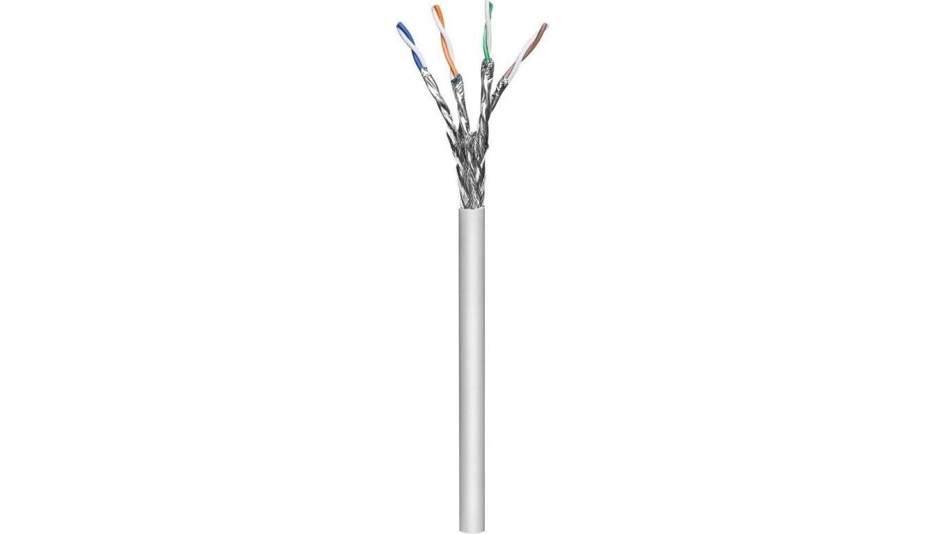 Kabel Skrętka Kat 6A S/FTP linka 100m PIMF szara 100 miedzi