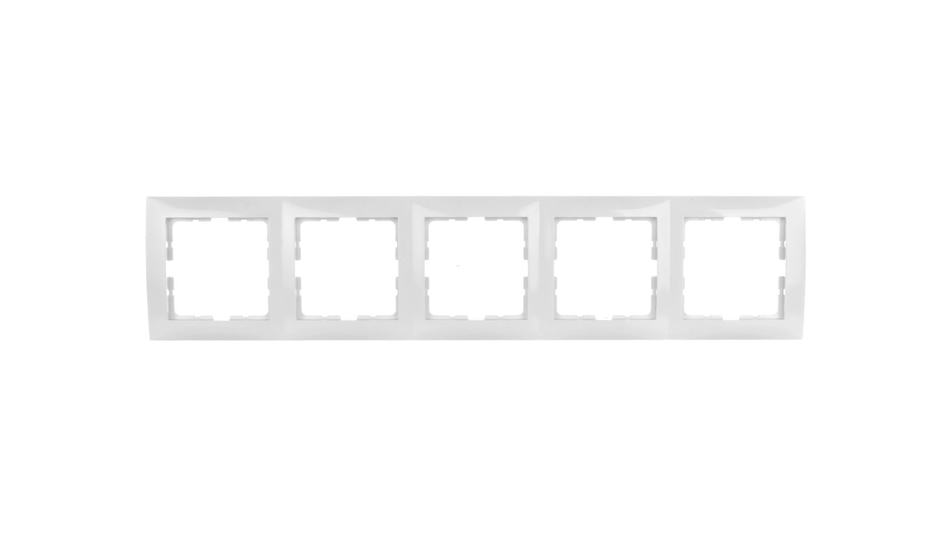 Berker B.Kwadrat Ramka pięciokrotna biała 5310158989