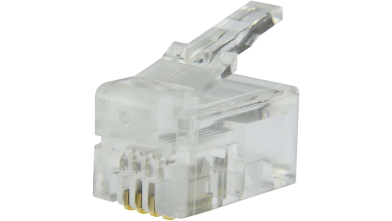 Wtyk telefoniczny RJ10 4P4C NEKU WORECZEK 100szt.