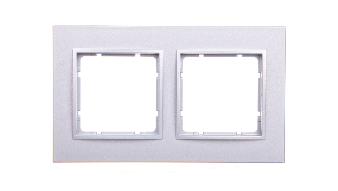 Berker B.7 Ramka podwójna aluminium mat 10126424