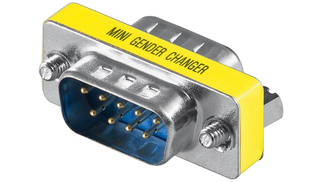 Przejściówka D-SUB - Połączenie typu Wtyk D-SUB/RS-232 (9-biegunowy)