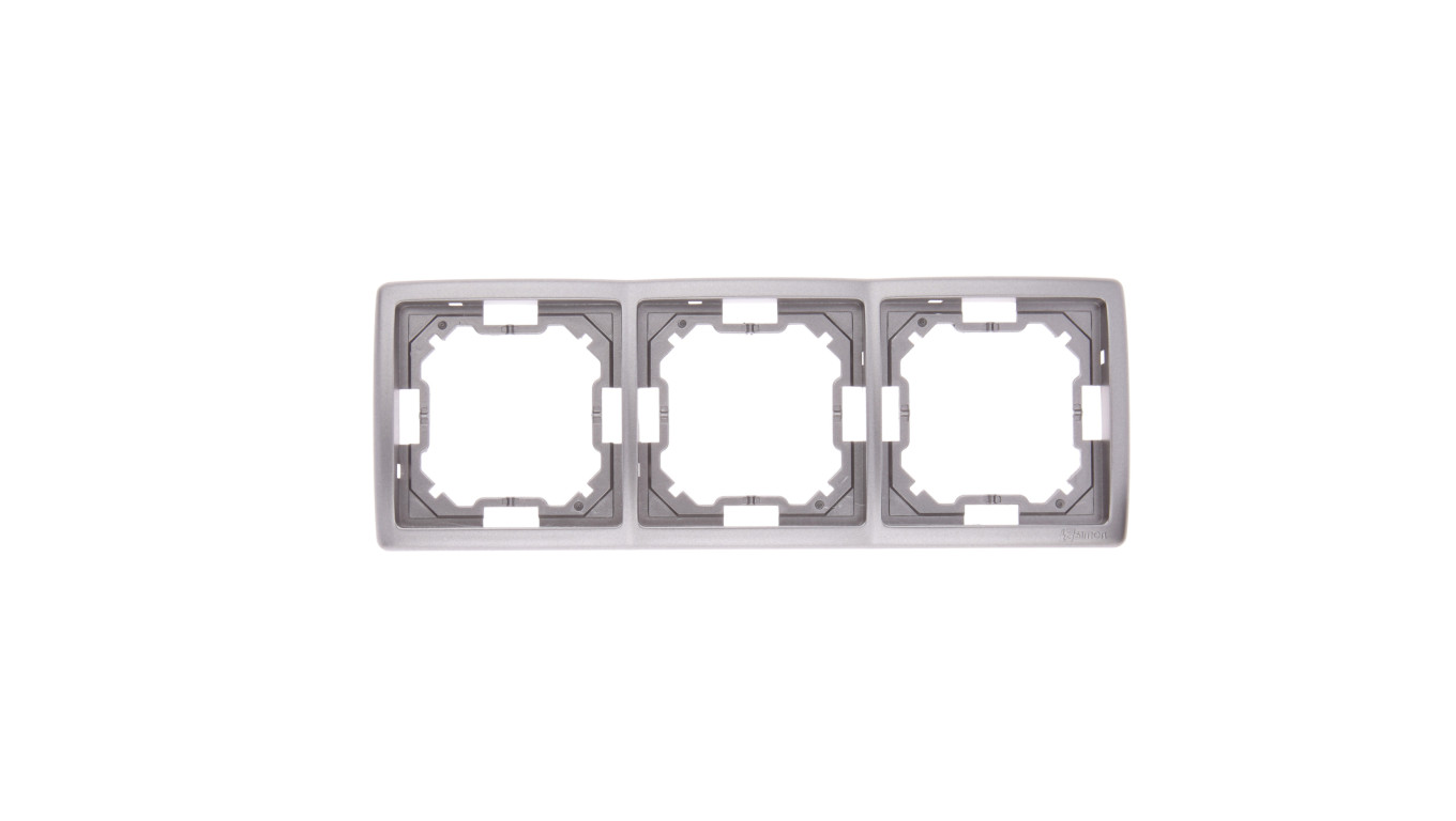Simon Basic Standard Ramka potrójna uniwersalna stal inox BMR3/21