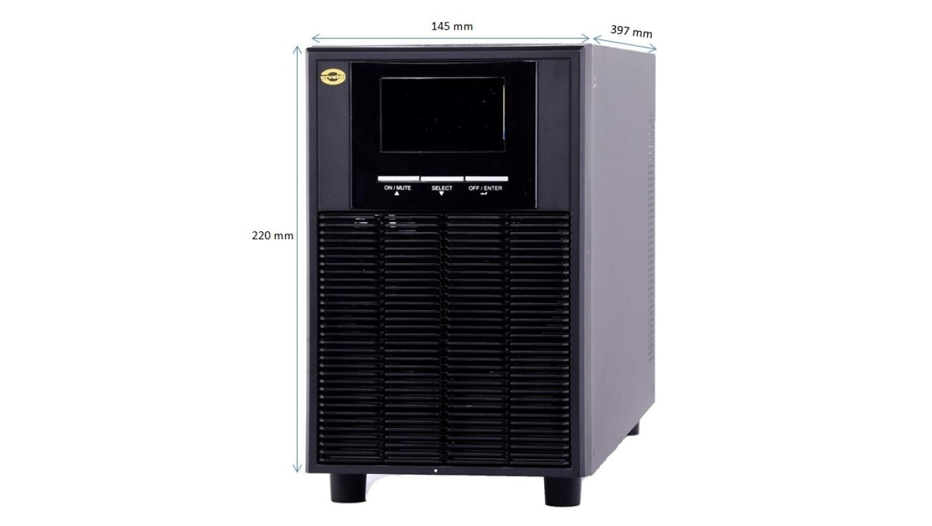 Zasilacz awaryjny UPS Orvaldi VT2K on-line Tower 2000VA/1800W czysta sinusoida VWPP2K