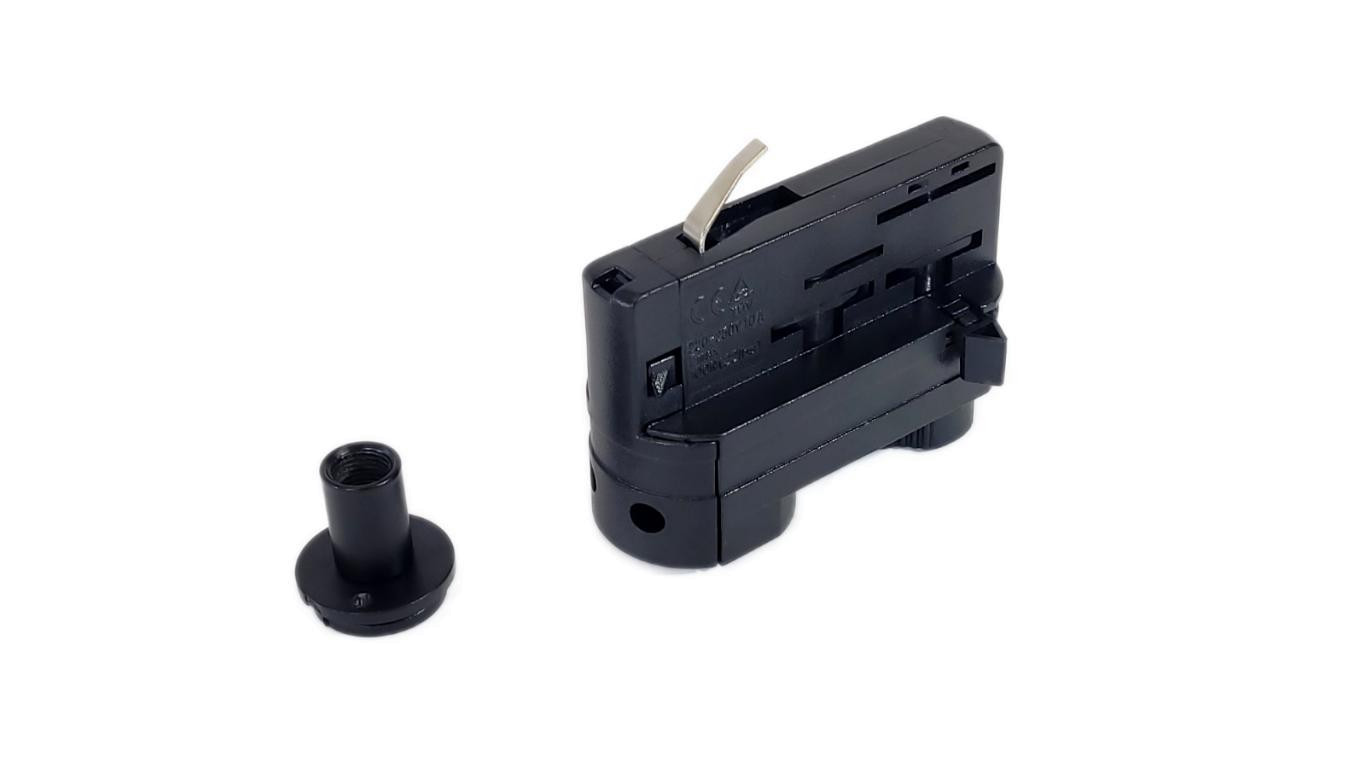 Adapter do Lamp Wiszących Czarny Trójfazowy do Szyny