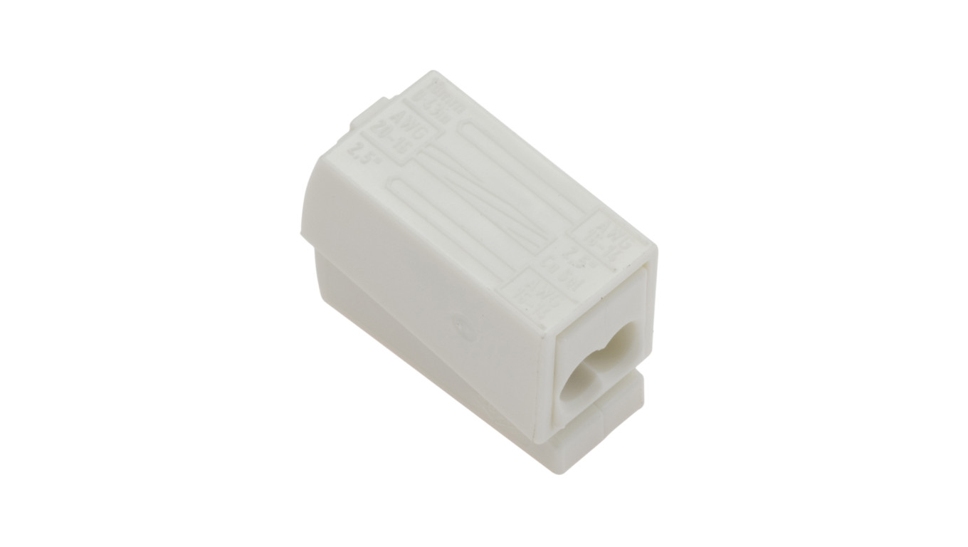 Szybkozłączka oświetleniowa 2x 1-2,5mm2 biała 224-112 /100szt./