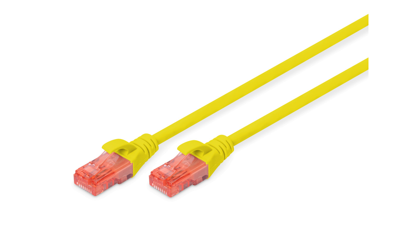 Kabel krosowy (patch cord) RJ45-RJ45 kat.6 U/UTP AWG 26/7 PVC 7m żółty DK-1612-070/Y