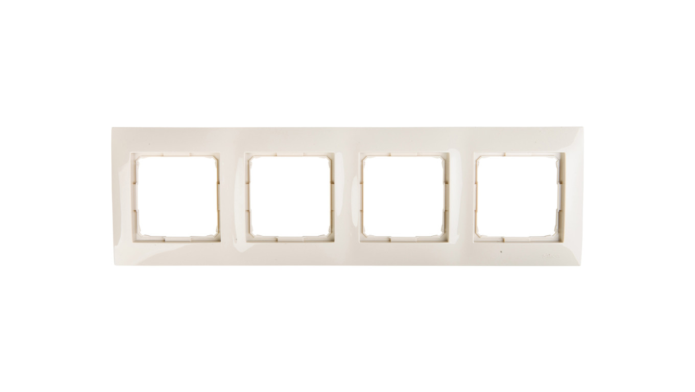 Simon 54 Premium Ramka poczwórna kremowa DR4/41