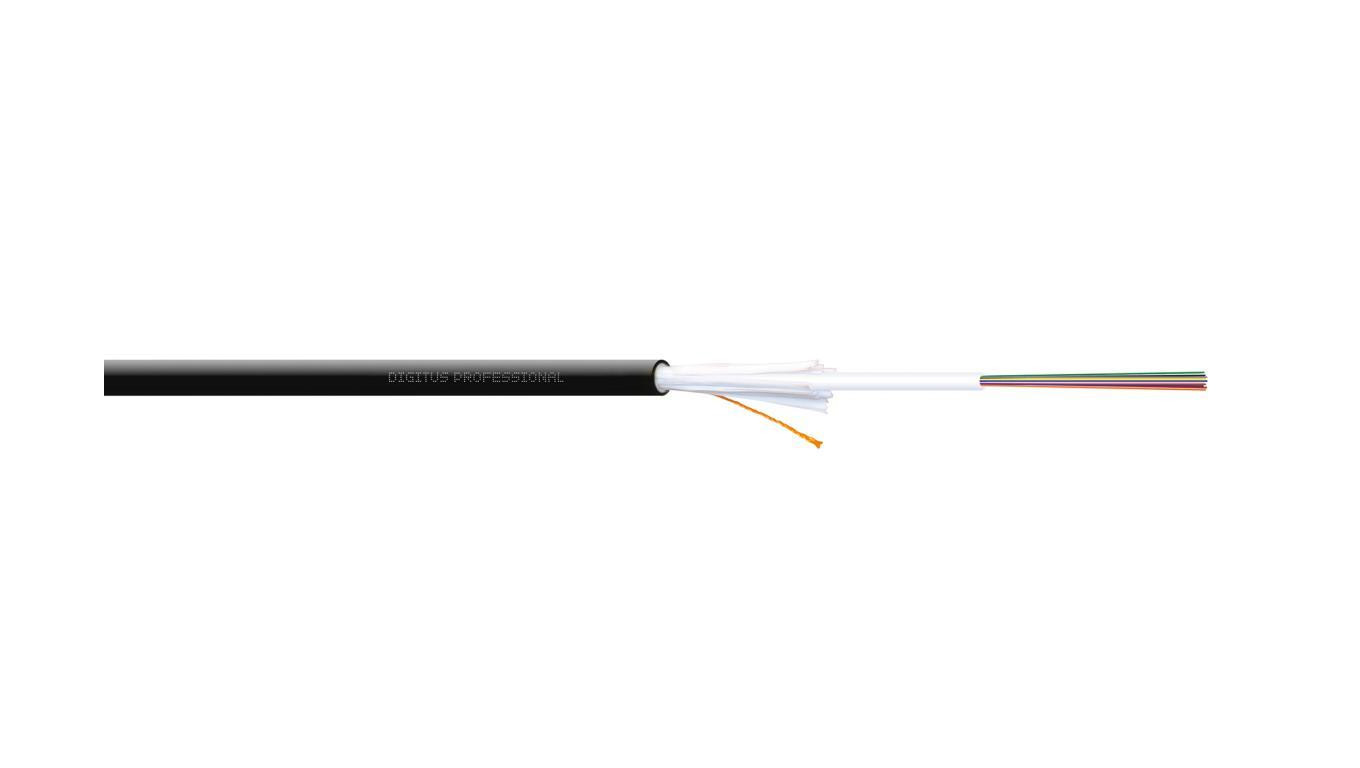 Kabel światłowodowy zewnętrzny 24 włókna (2x12 włókien) SM 9/125 OS2 G652D 1500N PE Fca czarny DK-B3924-O-SC-2 /bębnowy/