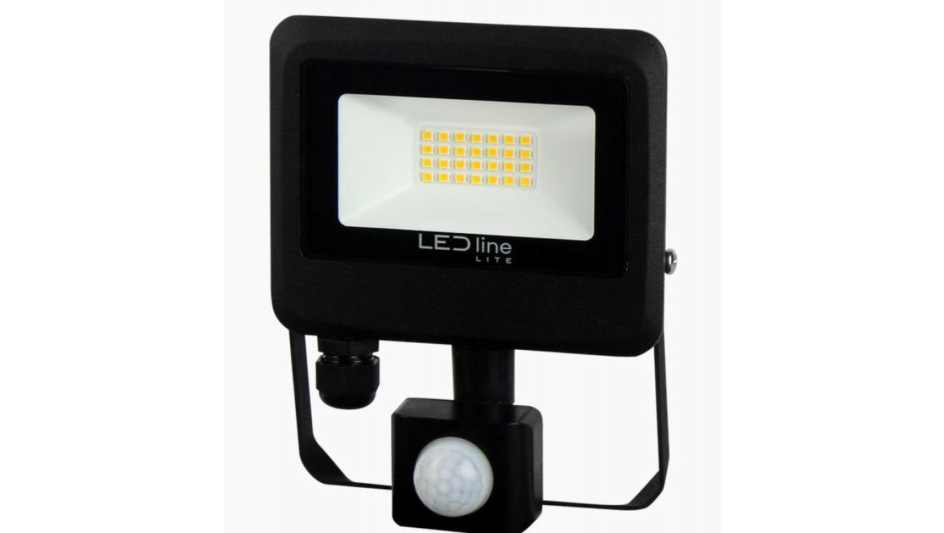 Projektor Naświetlacz Halogen LED line PHOTON 20W 4000K 2000lm z czujnikiem IP65 3 lata gwar.