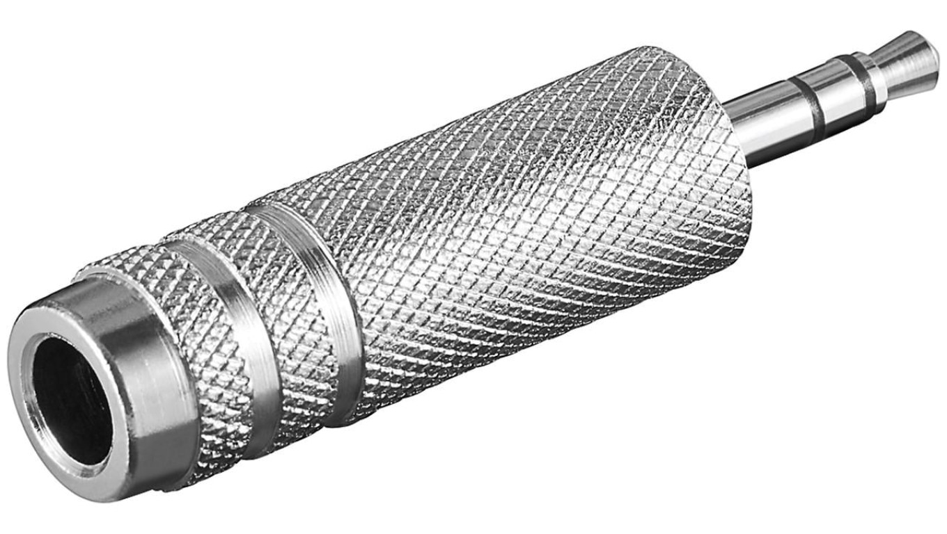 Adapter do słuchawek AUX, złącze jack 3,5 mm na 6,35 mm - Połączenie typu Wtyk jack 3,5 mm (3-pinowy, stereo)