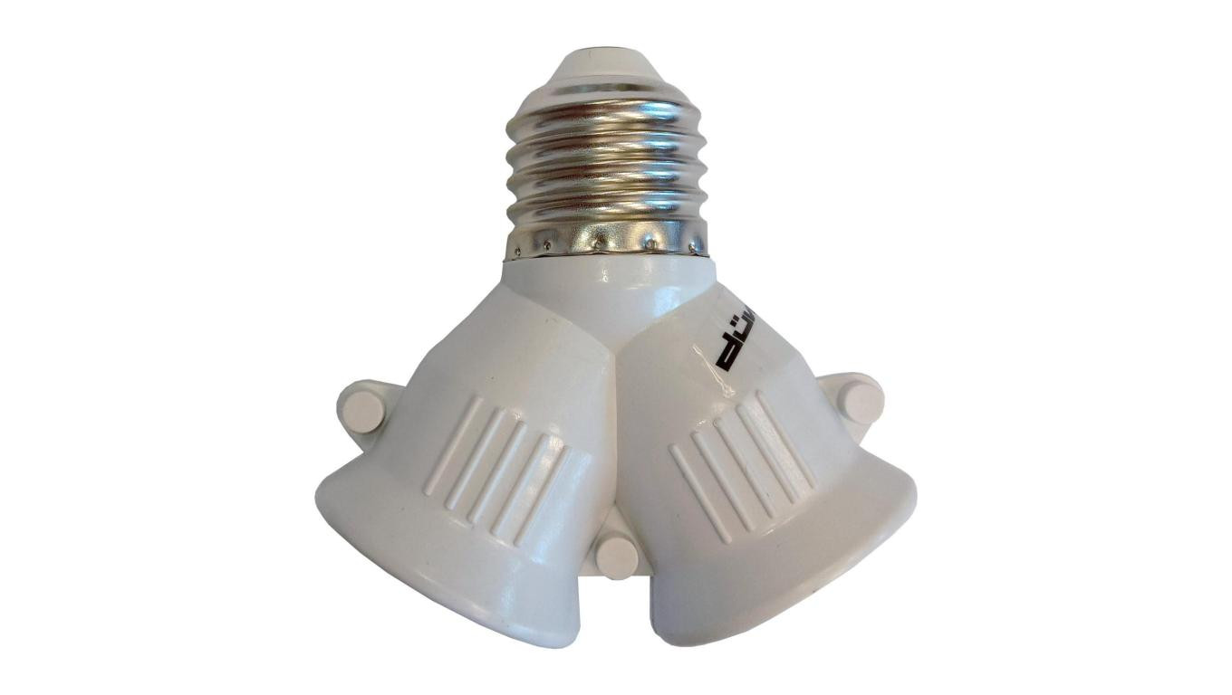 Rozgałęźnik oprawkowy adapter przejściówka E27 - 2x E27 / 24555